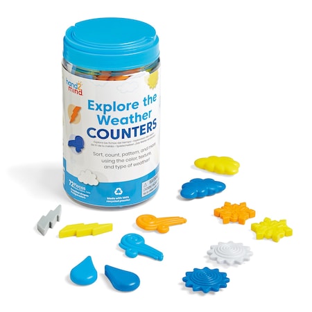 Hand2Mind Explore the Weather Counters 96147